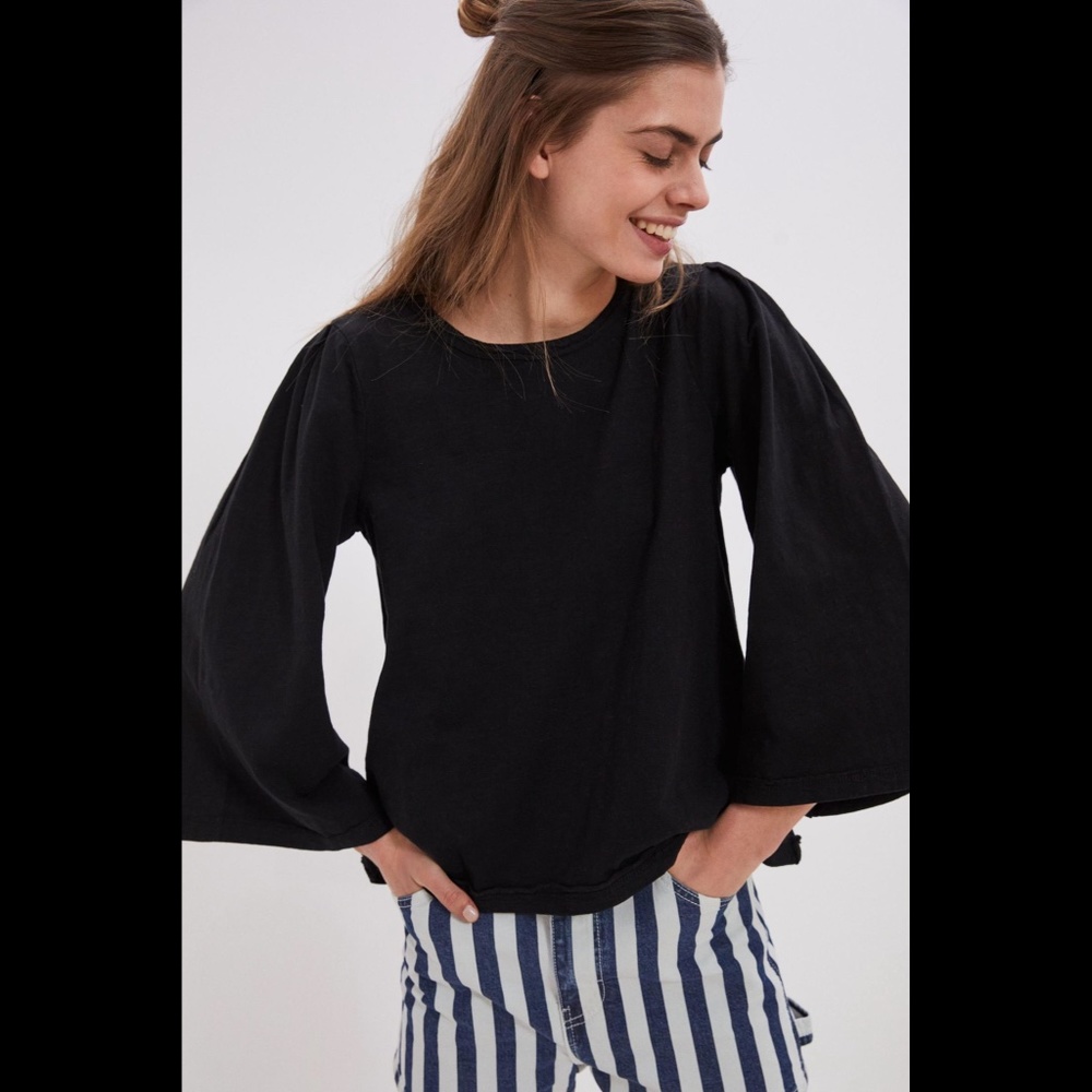 Anthropologie Pilcro Jillian Bell-Sleeved Top